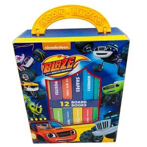 Nickelodeon Blaze & The Monster Machines 12 Board Books Set My First Library